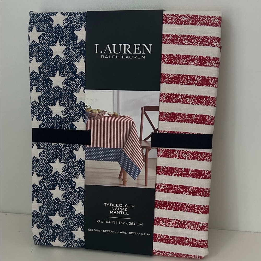 Lauren Ralph Lauren 4th of July Americana Tablecloth 60 x 104 IN Oblong